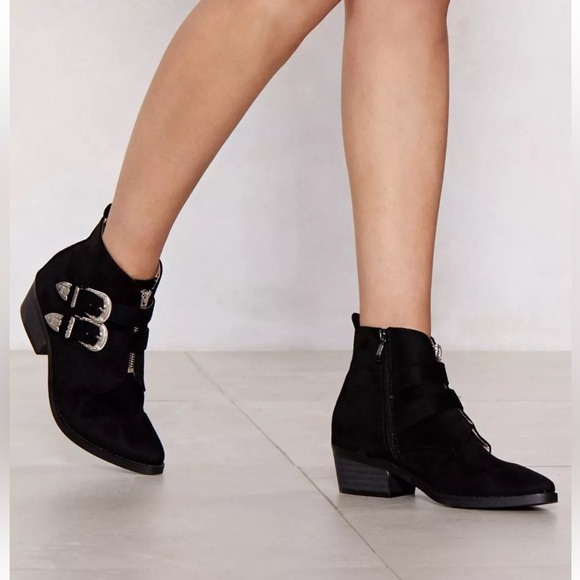 Nasty Gal, Women’s, Put Your West Foot Forward, Buckle Boot. - Picture 2 of 12